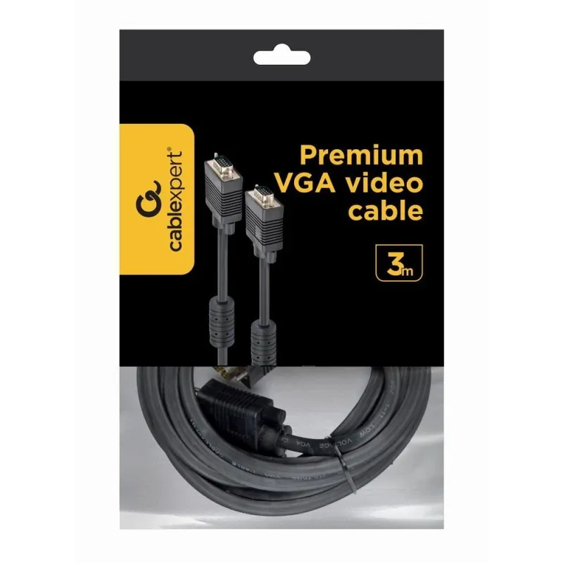 Cable vga 3m premium-cc-ppvga-10-b gembird