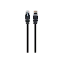 Patch cable cat5e utp 0.25m-black pp12-0.25m-bk gembird
