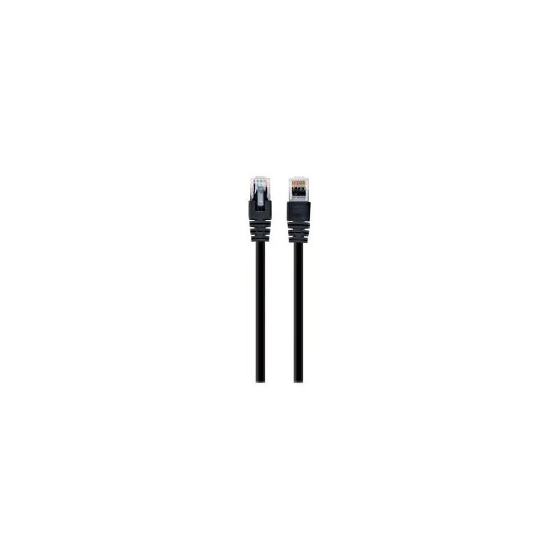 Patch cable cat5e utp 0.25m-black pp12-0.25m-bk gembird