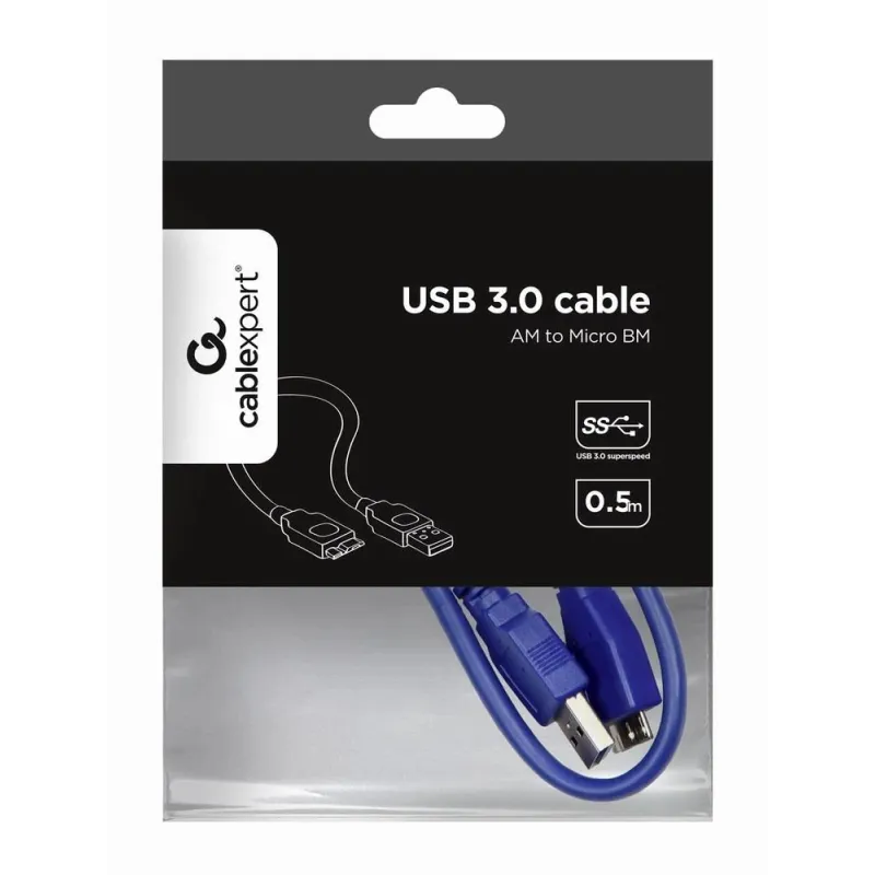 Cable usb3 am-micro bm 0.5m-ccp-musb3-ambm-0.5m gembird