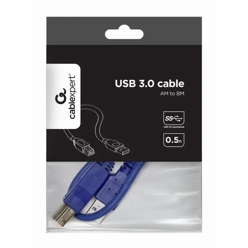 Cable usb3 am-bm 0.5m-ccp-usb3-ambm-0.5m gembird