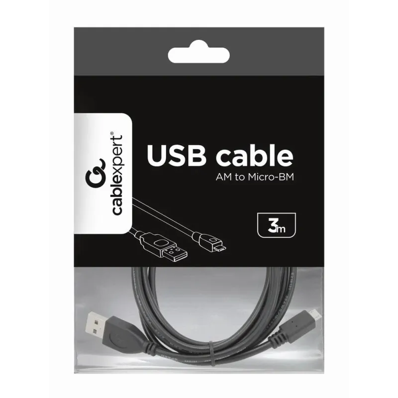 Cable usb2 to micro-usb 3m-ccp-musb2-ambm-10 gembird
