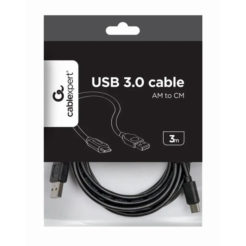 Cable usb-c to usb2 3m-ccp-usb2-amcm-10 gembird