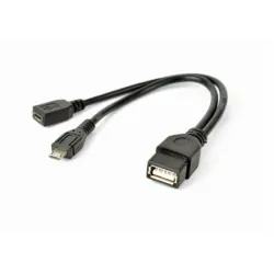 Cable usb otg af +micro bf to-micro bm a-otg-afbm-04 gembird