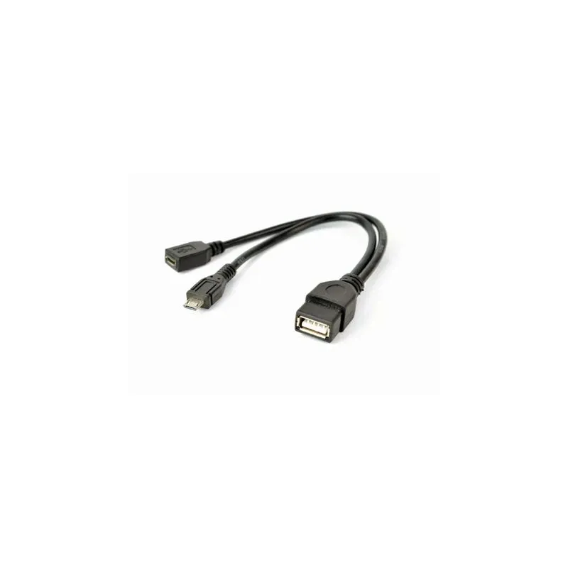 Cable usb otg af +micro bf to-micro bm a-otg-afbm-04 gembird