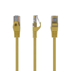 Patch cable cat6 utp 0.25m-yellow pp6u-0.25m-y gembird