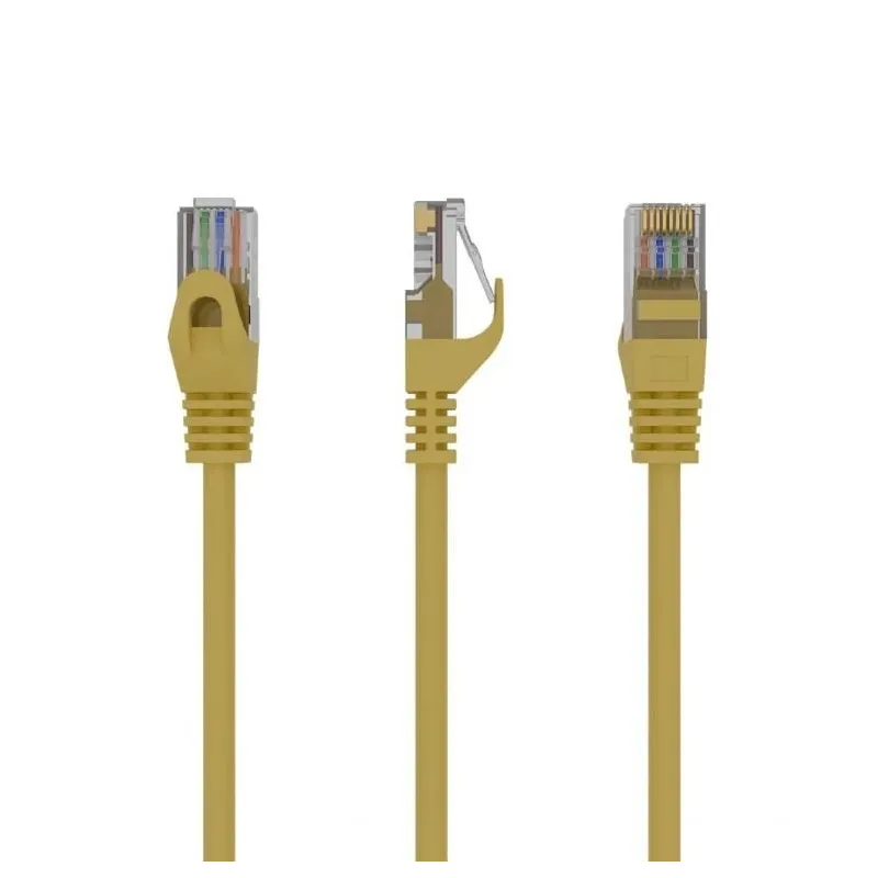 Patch cable cat6 utp 1m-yellow pp6u-1m-y gembird