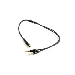 Cable audio 3.5mm socket to-2x3.5mm plug cca-418m gembird