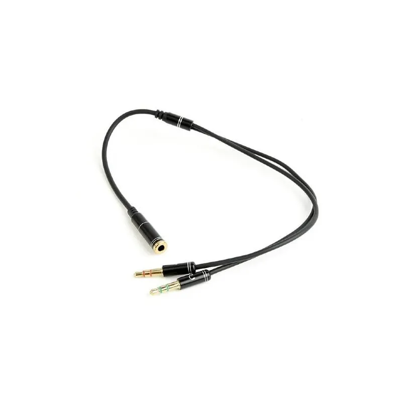 Cable audio 3.5mm socket to-2x3.5mm plug cca-418m gembird