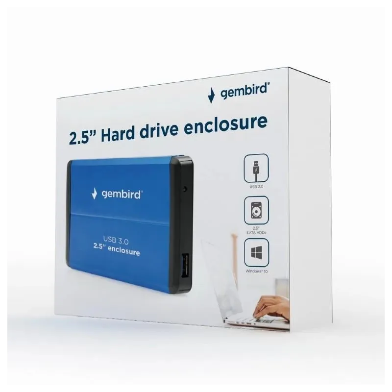 Hdd case ext. usb3 2.5-blue ee2-u3s-2-b gembird