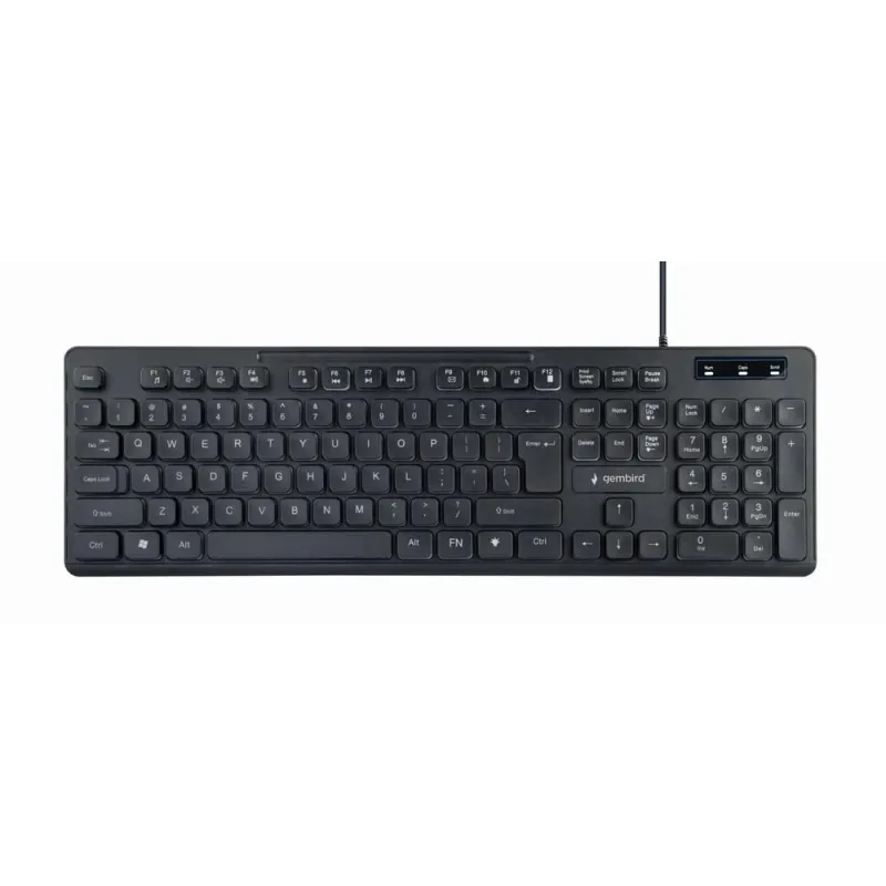 Keyboard multimedia usb eng-black kb-uml-02 gembird