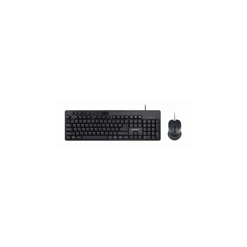 Gembird - Multimedia desktop set - KBS-UM-04 - Keyboard and Mouse Set - Wired - Mouse included - US - Black