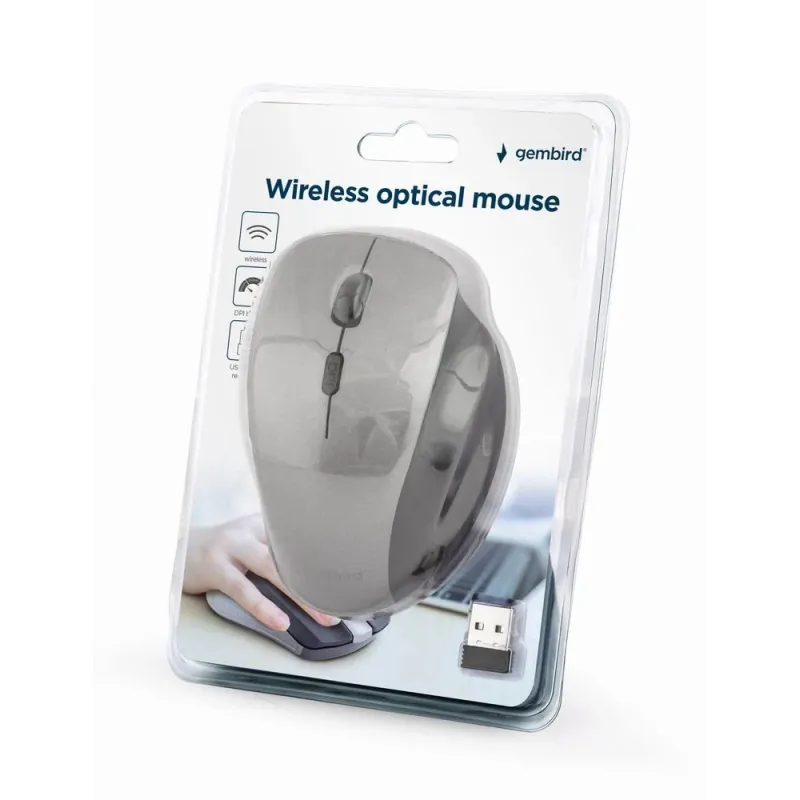 Mouse usb optical wrl black-sp. grey musw-6b-02-bg gembird