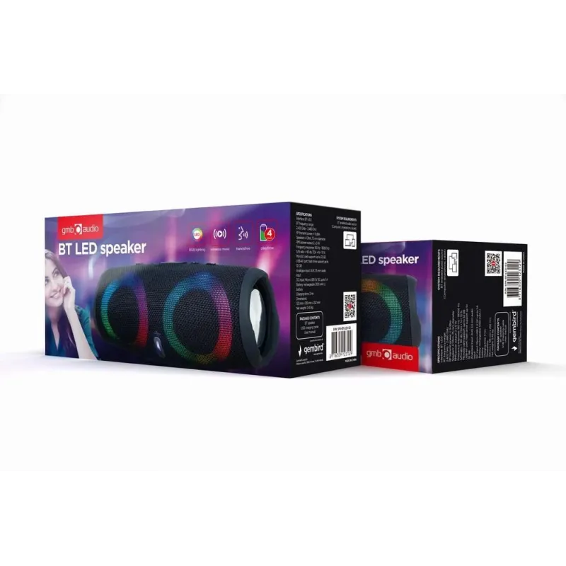 Portable Speaker-GEMBIRD-Black-Portable-Wireless-1xAudio-In-1xUSB 2.0-1xMicroSD Card Slot-Bluetooth-SPK-BT-LED-02