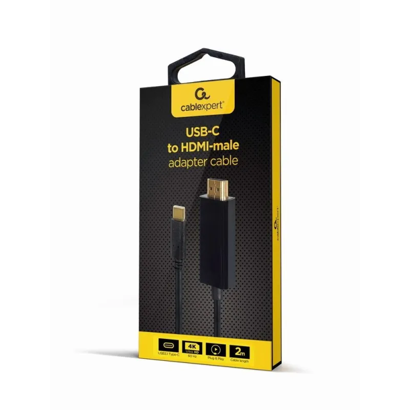 Cable usb-c to hdmi 2m-a-cm-hdmim-02 gembird