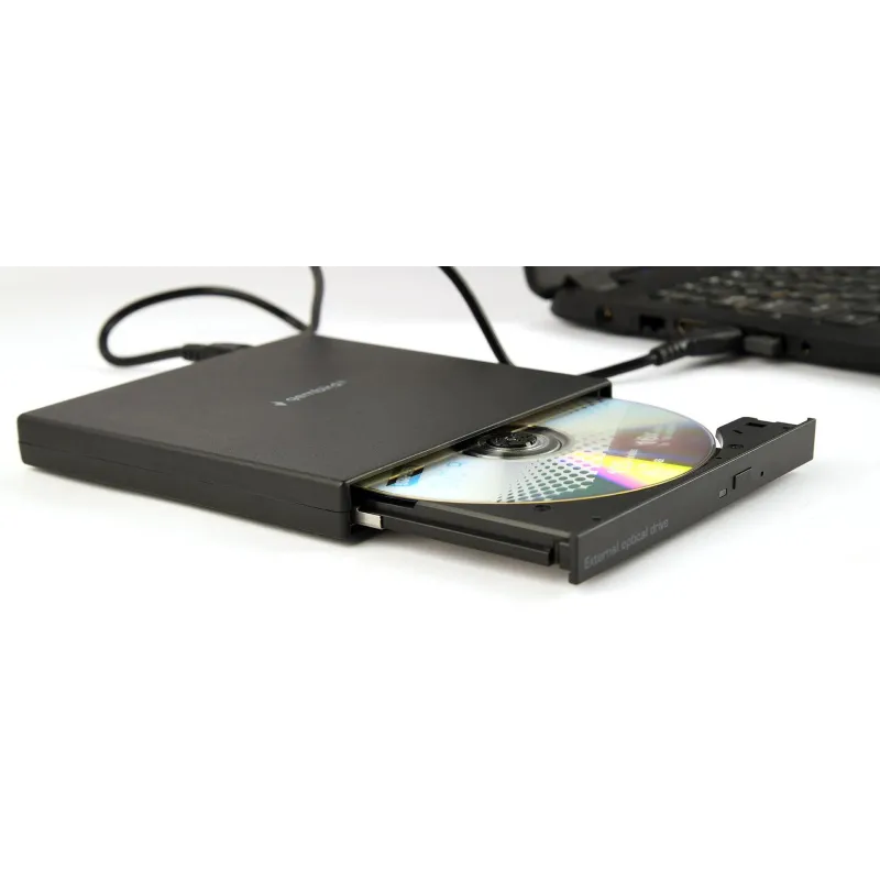 Gembird - External USB DVD drive - DVD-USB-04 - Interface USB 2.0 - DVD - CD read speed 24 x - CD write speed 24 x