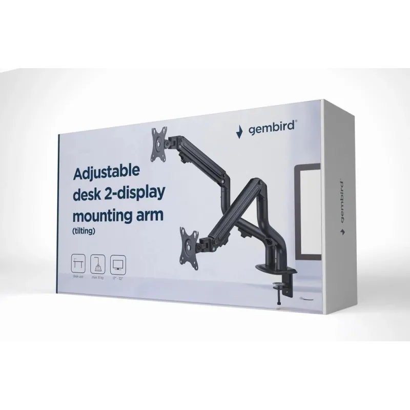 Display acc mounting arm-17-32 ma-da2-02 gembird