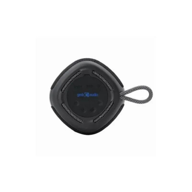 Portable Speaker-GEMBIRD-Black-Portable-Wireless-1xUSB-C-Bluetooth-SPK-BT-LED-03-BK