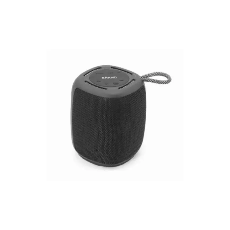 Portable Speaker-GEMBIRD-Black-Portable-Wireless-1xUSB-C-Bluetooth-SPK-BT-LED-03-BK