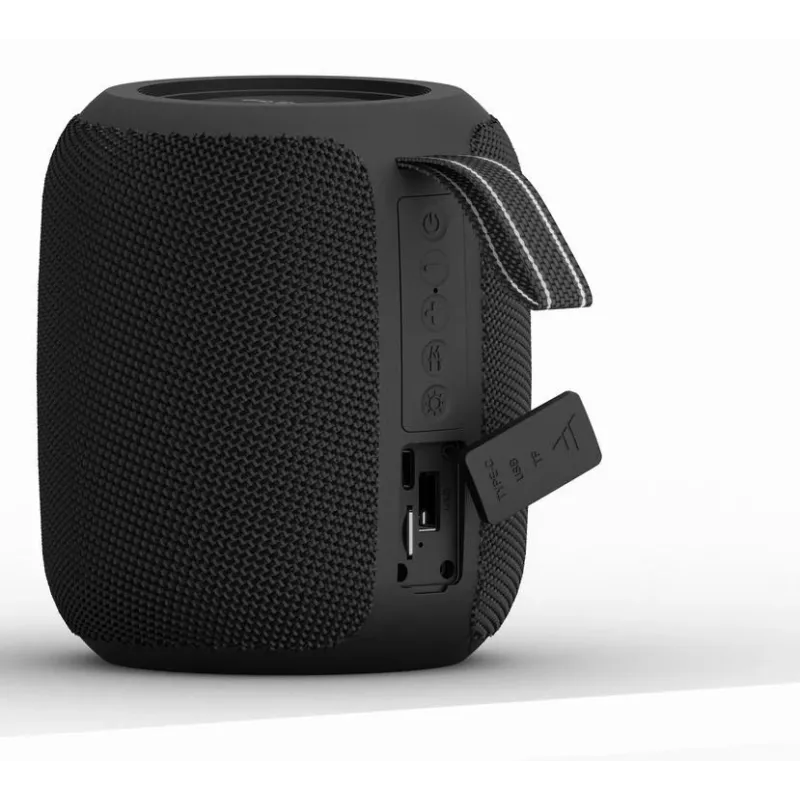 Portable Speaker-GEMBIRD-Black-Portable-Wireless-Bluetooth-SPK-BT-LED-05-BK
