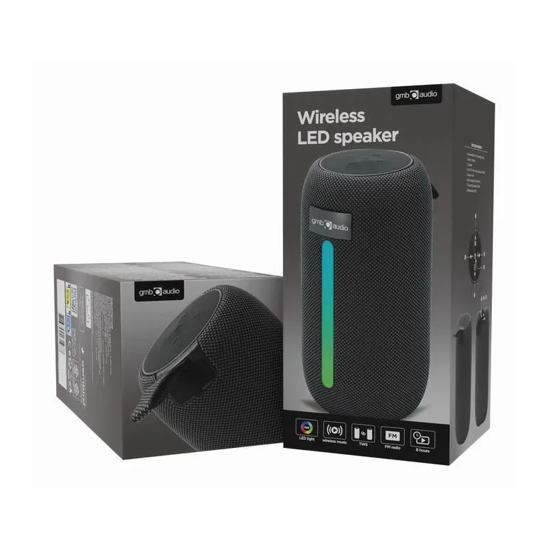 Portable Speaker-GEMBIRD-Black-Portable-Wireless-Bluetooth-SPK-BT-LED-07