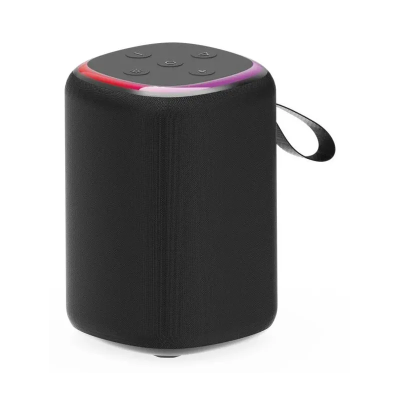 Portable Speaker-GEMBIRD-Black-Wireless-Bluetooth-SPK-BT-LED-08S