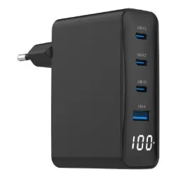 Charger usb 100w 4port gan-ta-uc-pdqc100lcd-01-bk gembird