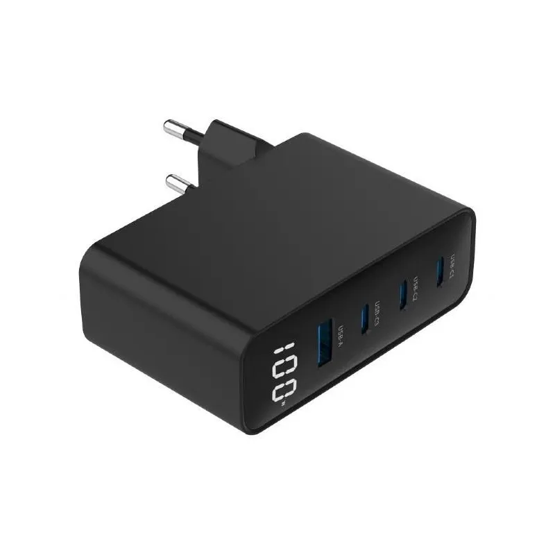 Charger usb 100w 4port gan-ta-uc-pdqc100lcd-01-bk gembird