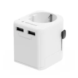 Power adapter eu to univ. 12w-wht tpa-eu2a12-01-w gembird