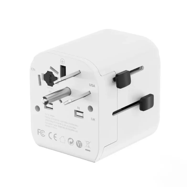 Power adapter eu to univ. 12w-wht tpa-eu2a12-01-w gembird
