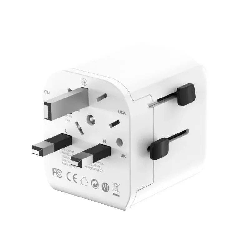 Power adapter eu to univ. 12w-wht tpa-eu2a12-01-w gembird