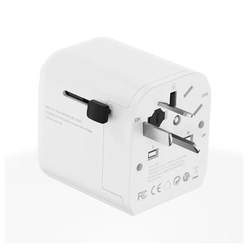 Power adapter eu to univ. 12w-wht tpa-eu2a12-01-w gembird
