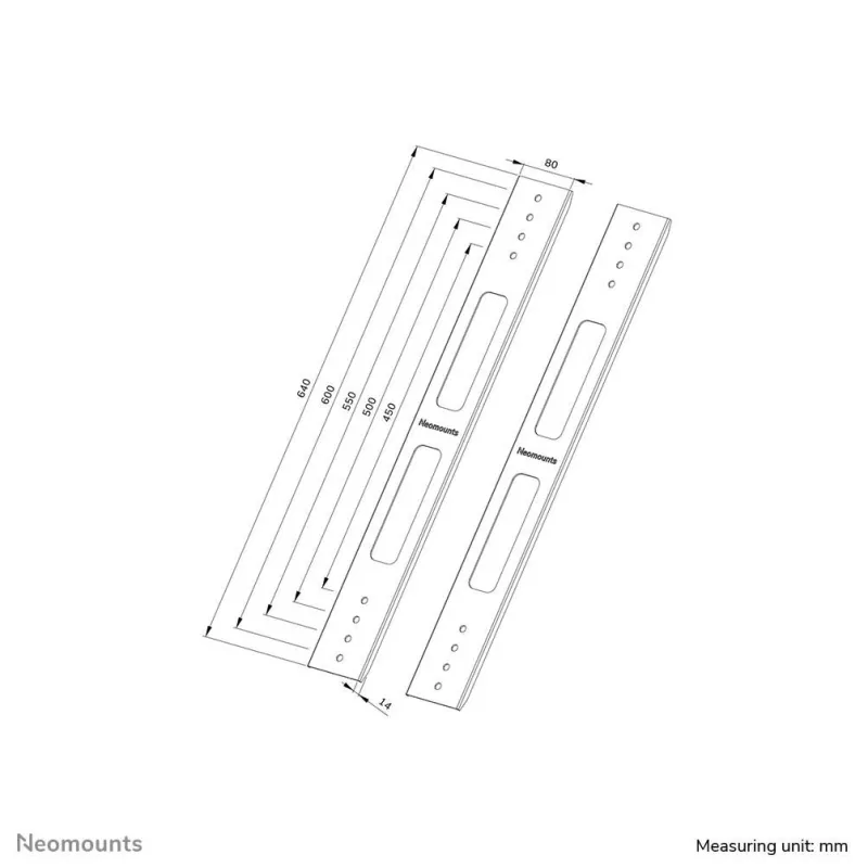 Tv set acc vesa extension kit-awl-250bl16 neomounts