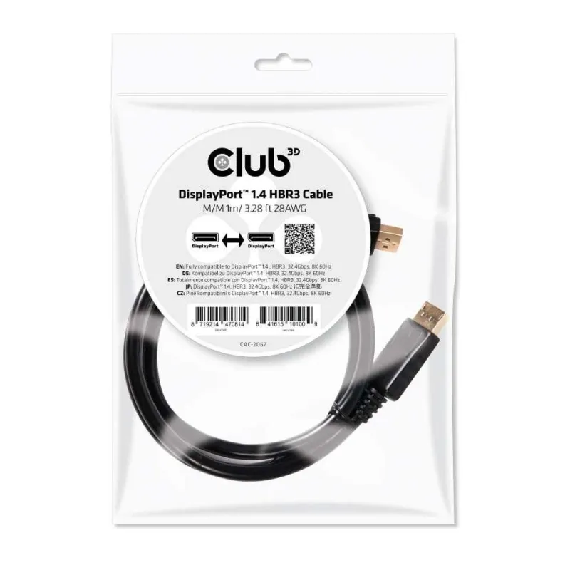 Cable mini dp to dp 1m-m-m cac-2067 club3d