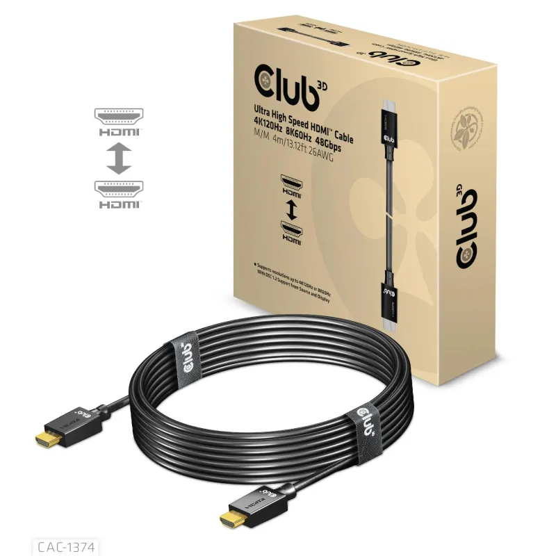 Cable hdmi to hdmi 4m-m-m cac-1374 club3d