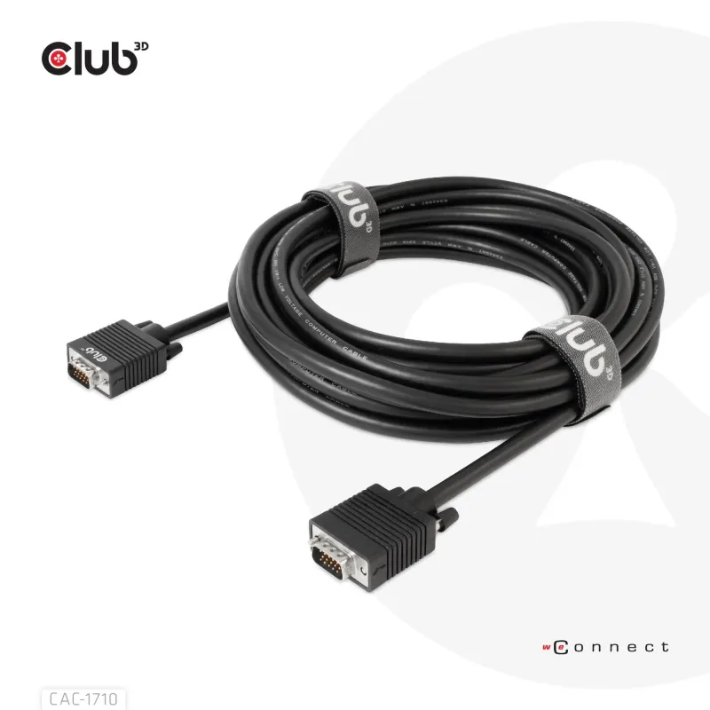 Cable vga to vga 10m-m-m cac-1710 club3d