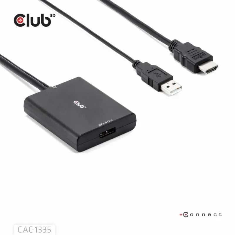 I-o adapter dp to usb-hdmi-m-f cac-1335 club3d