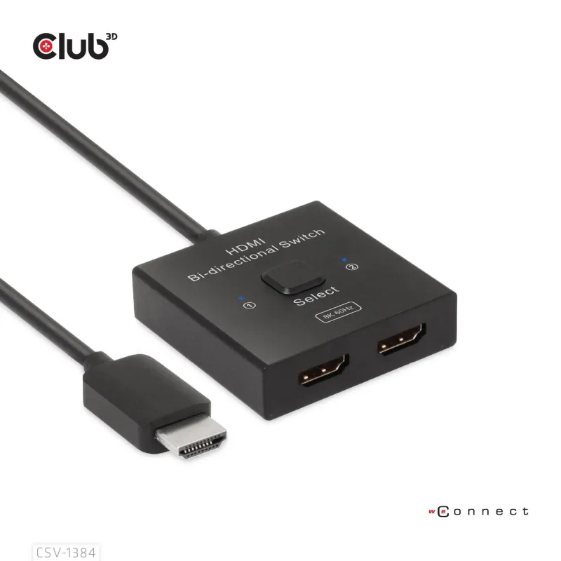 Video switch hdmi 2port-csv-1384 club3d