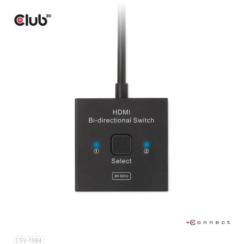 Video switch hdmi 2port-csv-1384 club3d