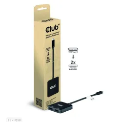 I-o hub usb-c to hdmi 2port-mst csv-1558 club3d