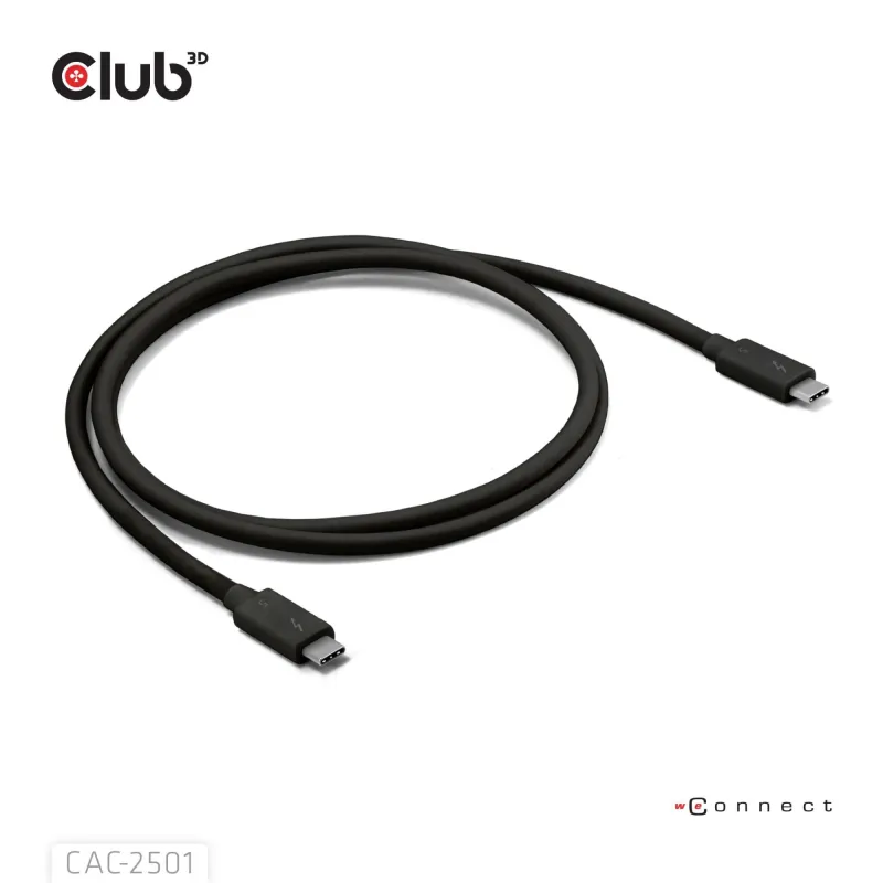 Cable usb-c thunderbolt 1m-m-m cac-2501 club3d