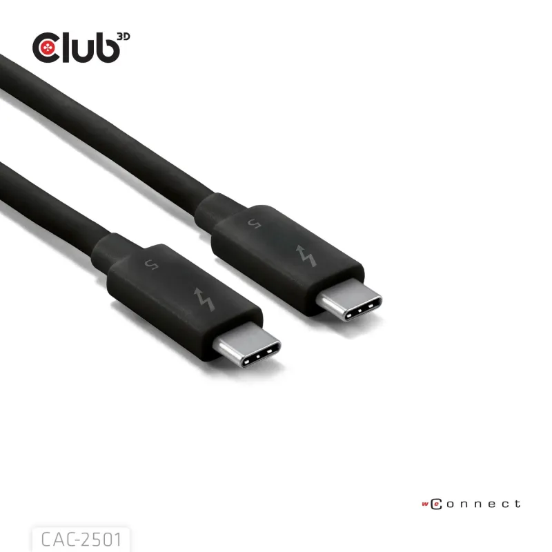 Cable usb-c thunderbolt 1m-m-m cac-2501 club3d