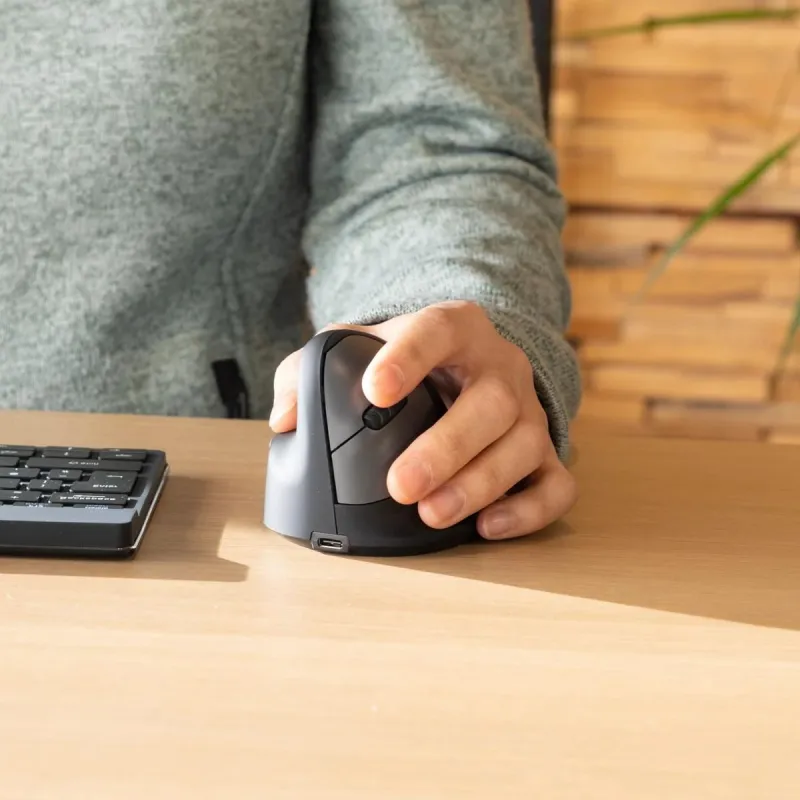 Mouse usb optical wrl-left black rgohewll r-go tools