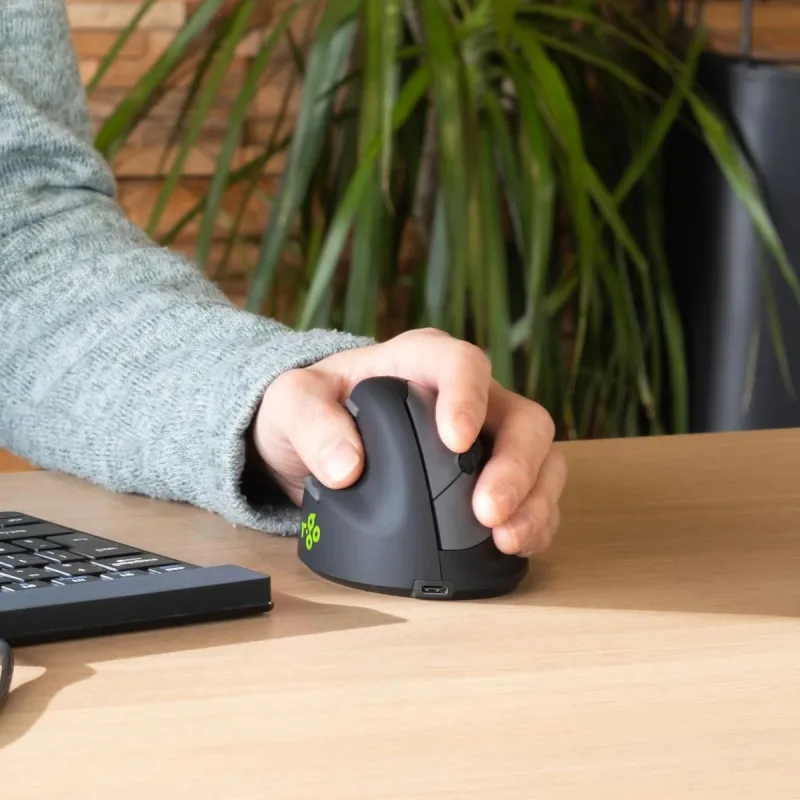 Mouse usb optical wrl-left black rgohewll r-go tools