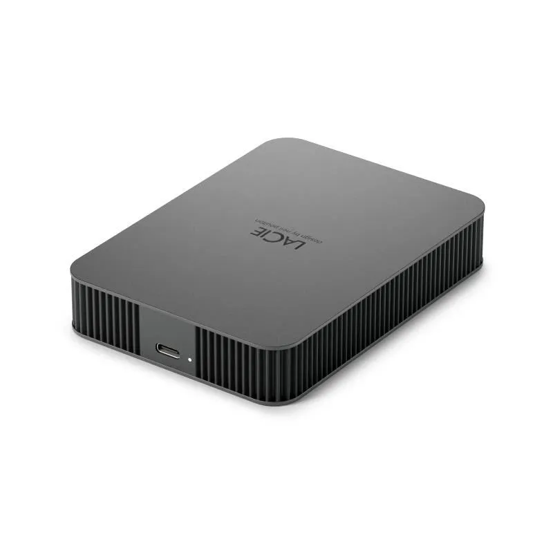 External HDD-LACIE-Mobile Drive Secure-STLR4000400-4TB-USB-C-USB 3.2-Colour Space Gray-STLR4000400