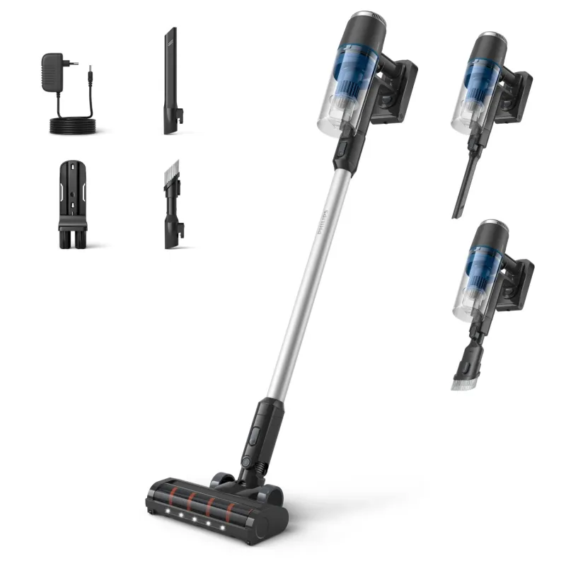 Vacuum Cleaner-PHILIPS-Upright-Bagless-Noise 80 dB-Black-Weight 1.2 kg-XC3032-01