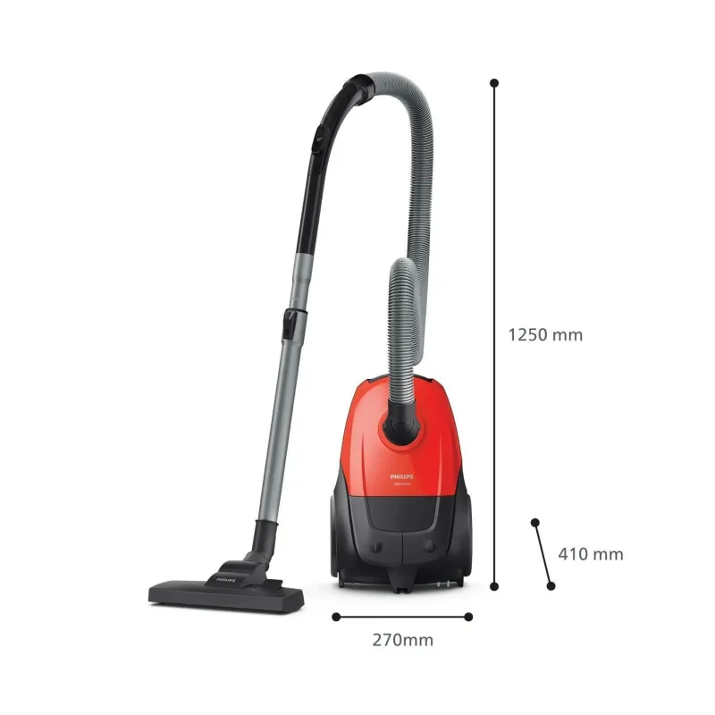 Vacuum Cleaner-PHILIPS-Input power 800 W-Dust capacity 3 L-Cylinder vacuum-Cleaning type Dry-Dust container Dust bag-Colour