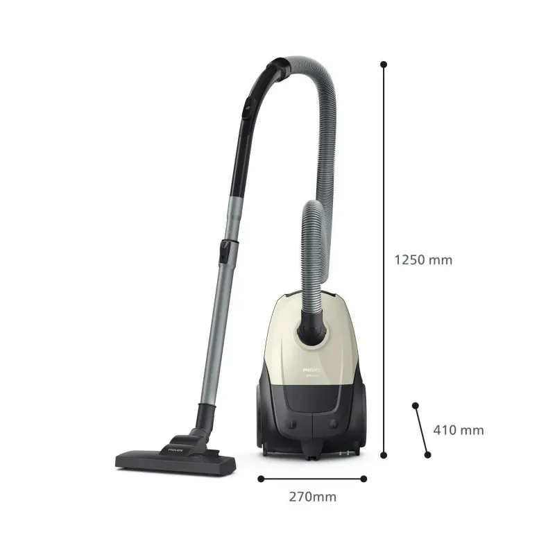 Vacuum Cleaner-PHILIPS-Input power 800 W-Dust capacity 3 L-Cylinder vacuum-Cleaning type Dry-Dust container Dust bag-Colour
