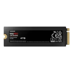 Samsung - 990 PRO with Heatsink - 4000 GB - SSD form factor M.2 2280 - Solid-state drive interface M.2 NVME - Read speed 7450