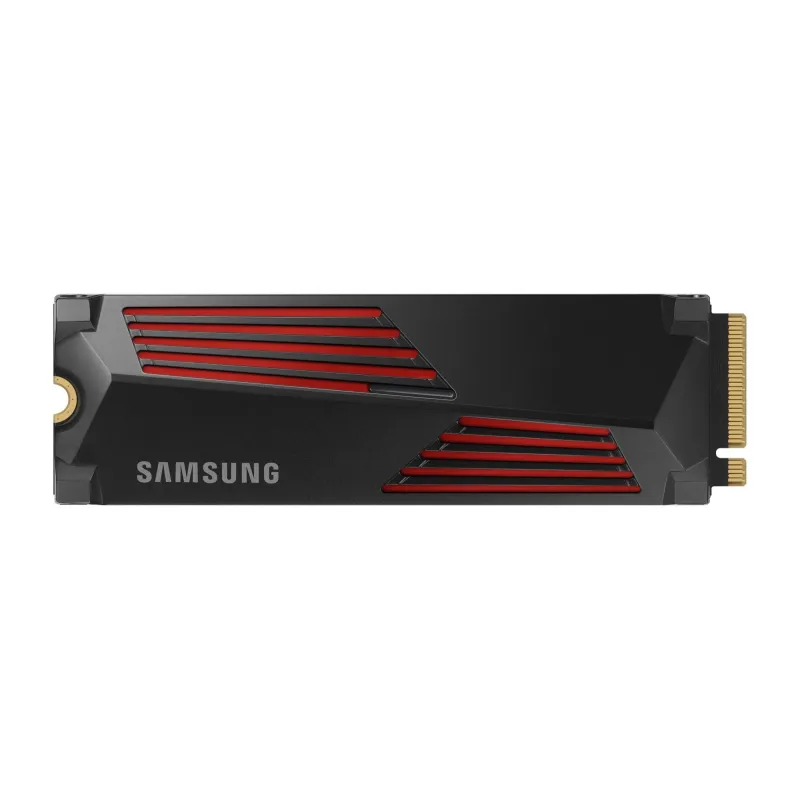 SSD-SAMSUNG-990 PRO with Heatsink-4TB-M.2-PCIe Gen4-NVMe-TLC-Write speed 6900 MBytes-sec-Read speed 7450 MBytes-sec-TBW 2400